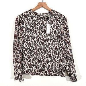 Veronica Beard Kali Floral Top Sz 14